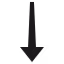 Black downward pointing arrow icon