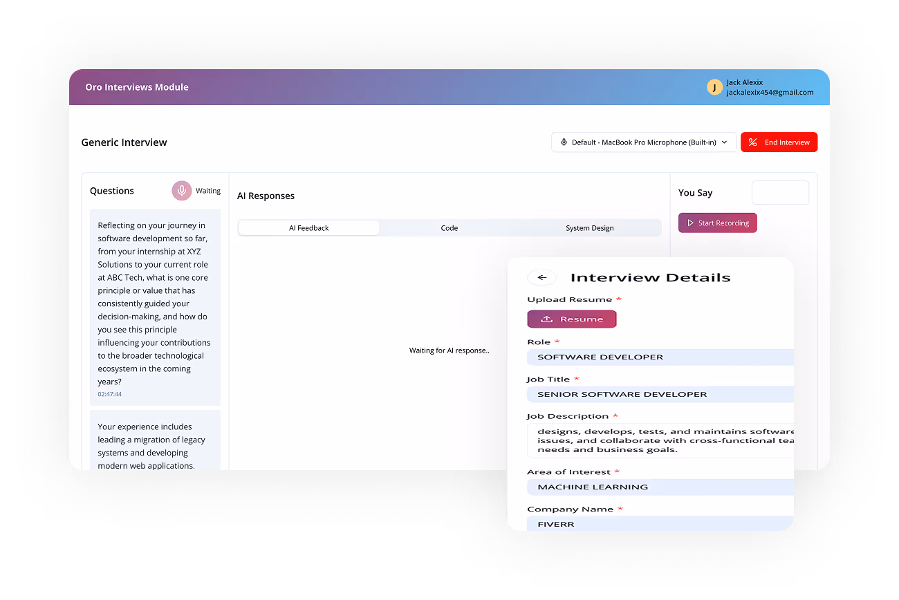 ORO AI Interview group illustration