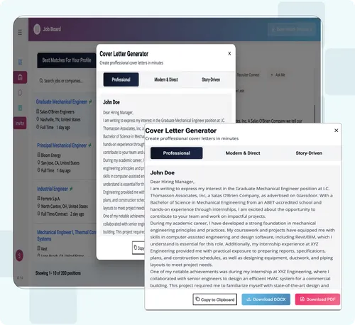 ORO AI Automated Job Search background image showing dashboard layout