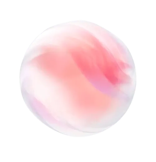 Abstract soft pink and white sphere representing the concept of AI-driven job application tools, emphasizing personalized communication and efficiency in the job search process.