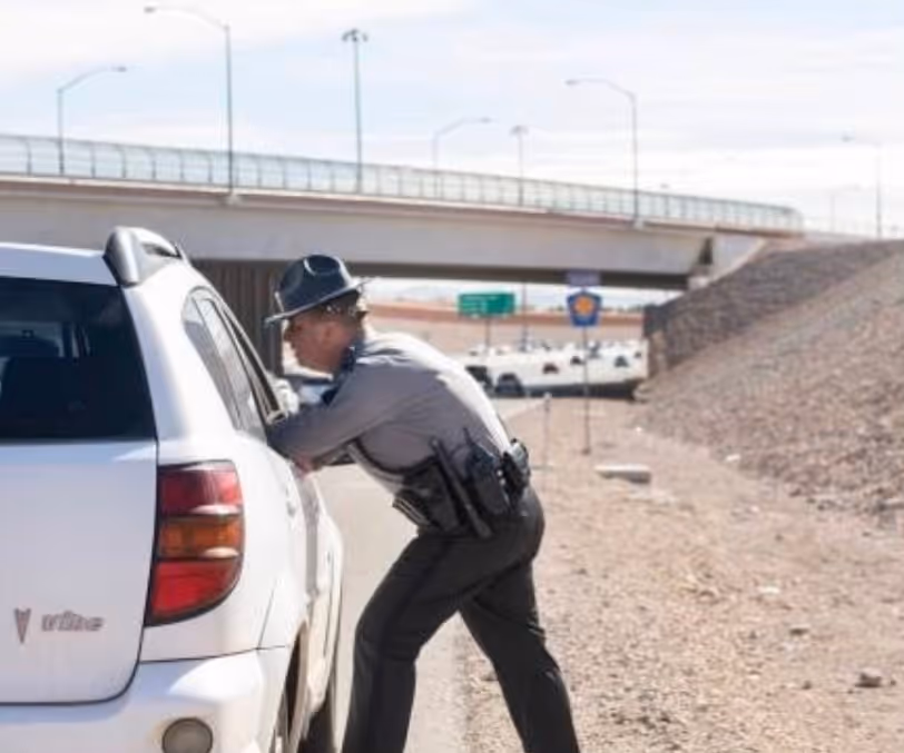 Nevada Police Officer at traffic stop
