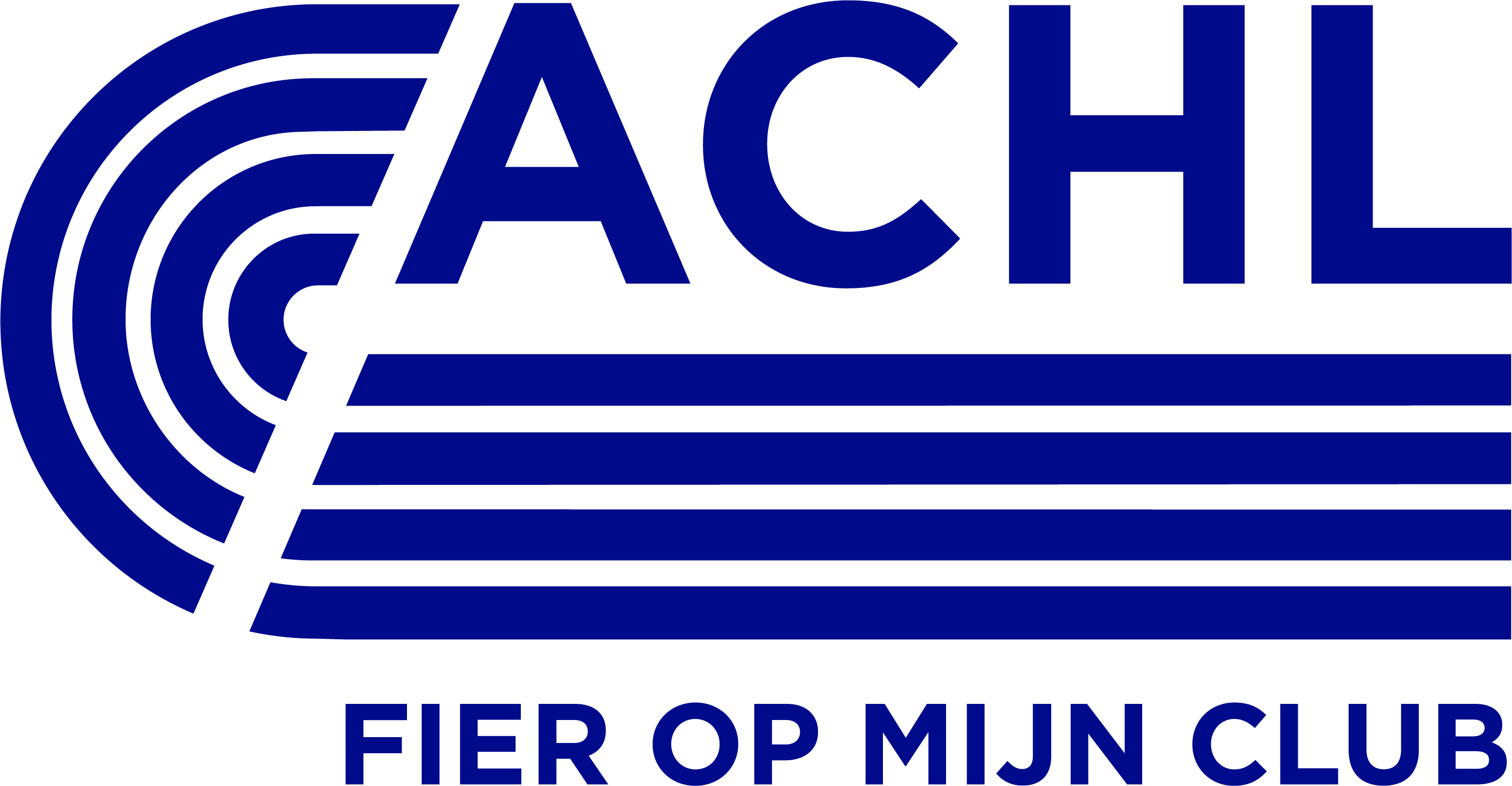 ACHL-logo met de slogan Fier op mijn club.
