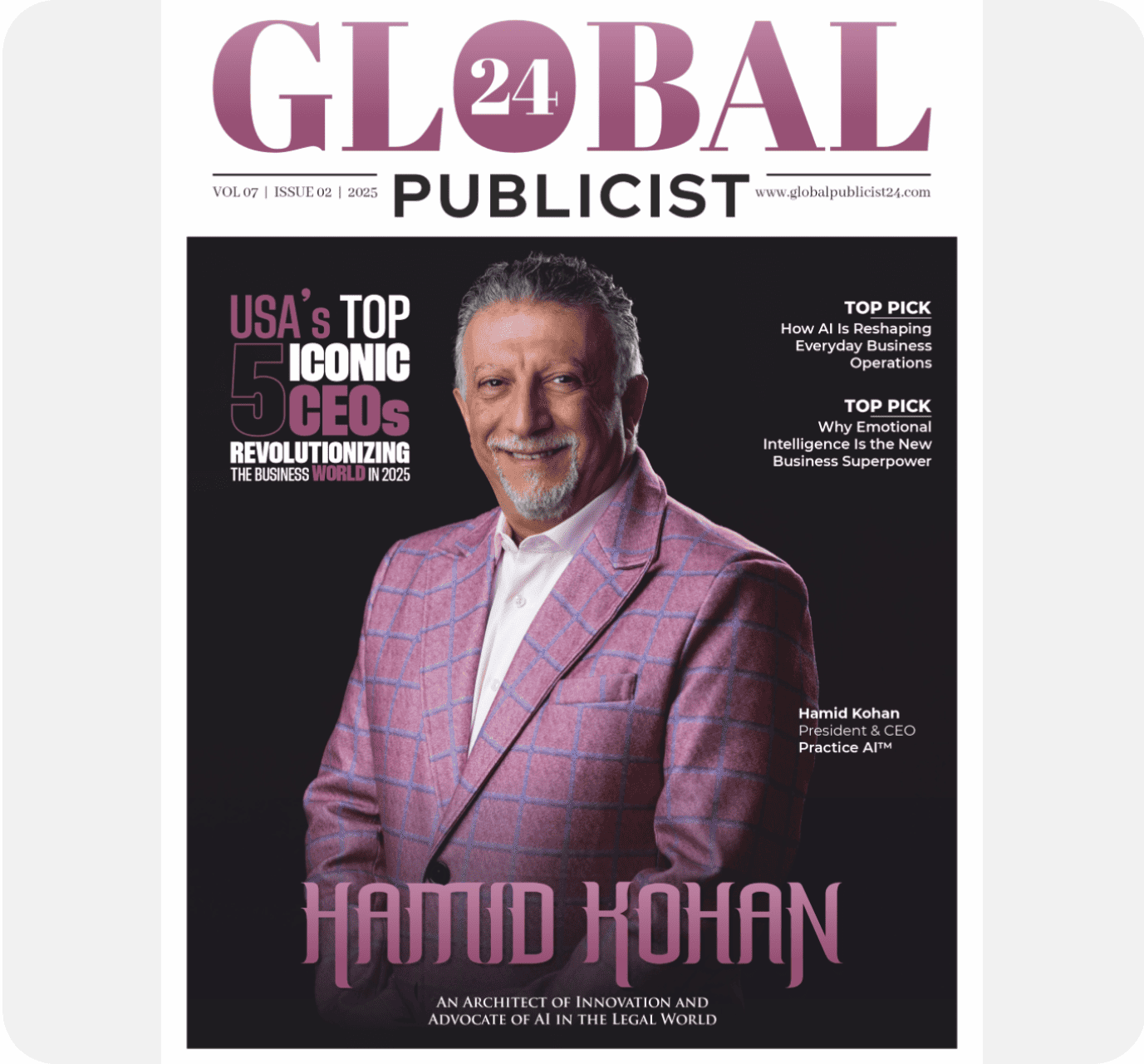 Hamid Kohan Global 24 Publicist