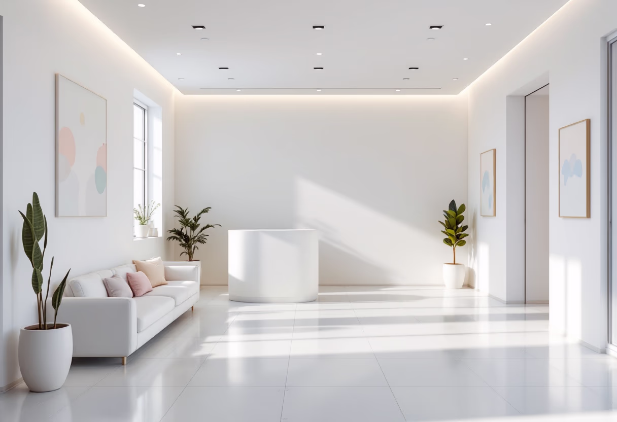 [background image] welcoming reception area (for a preschools & daycare)