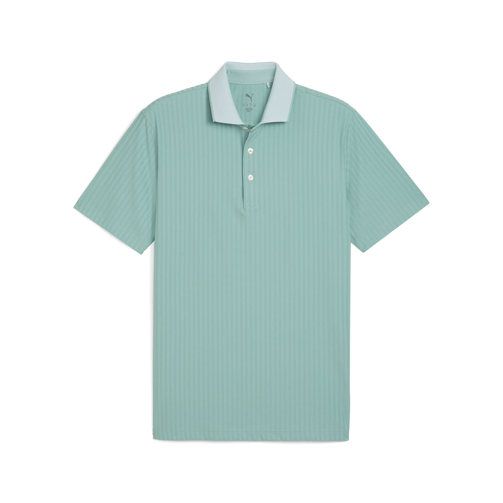 MATTR Stripe Jacquard Golf Polo