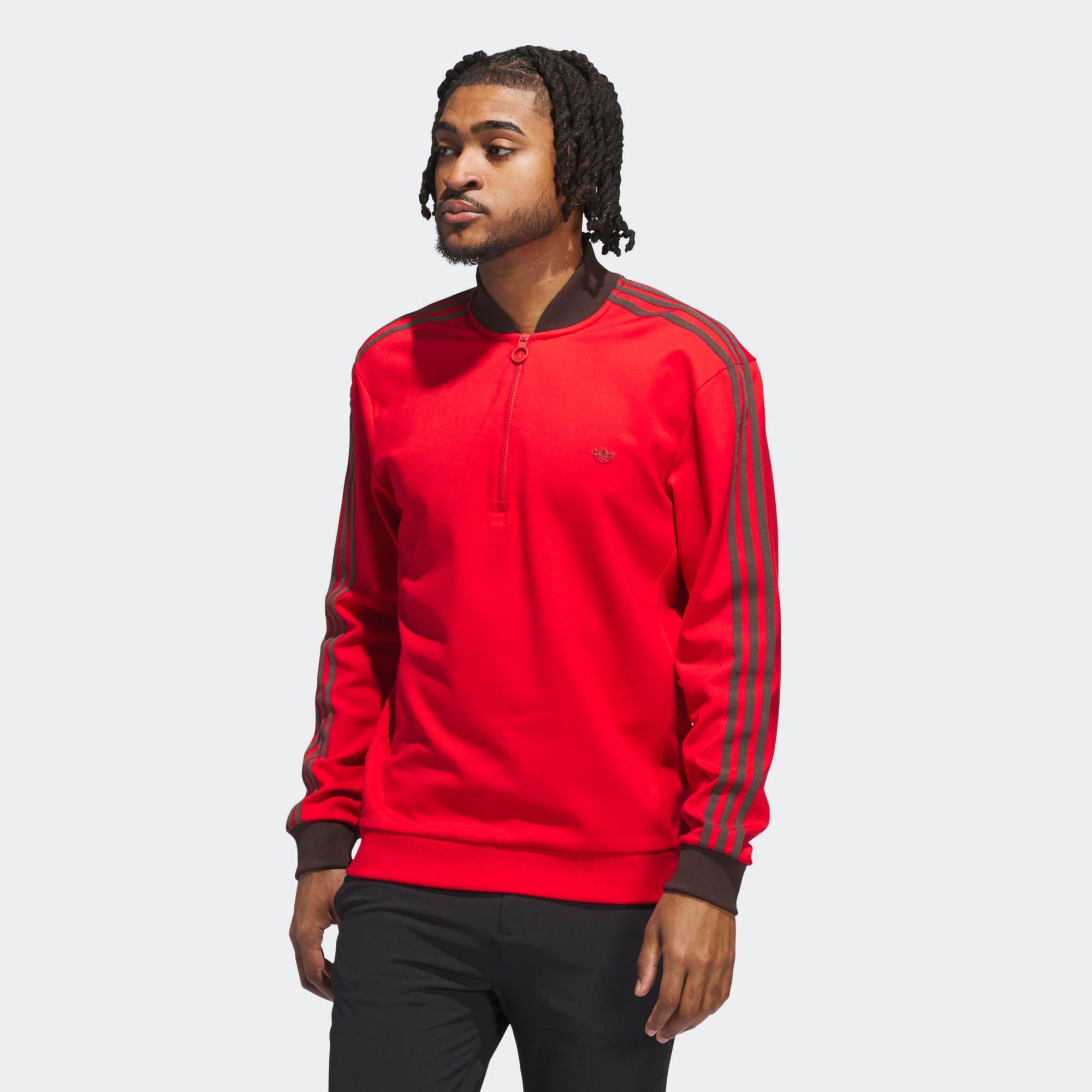 adidas Originals Men's 3-Stripe Golf 1/4 Zip