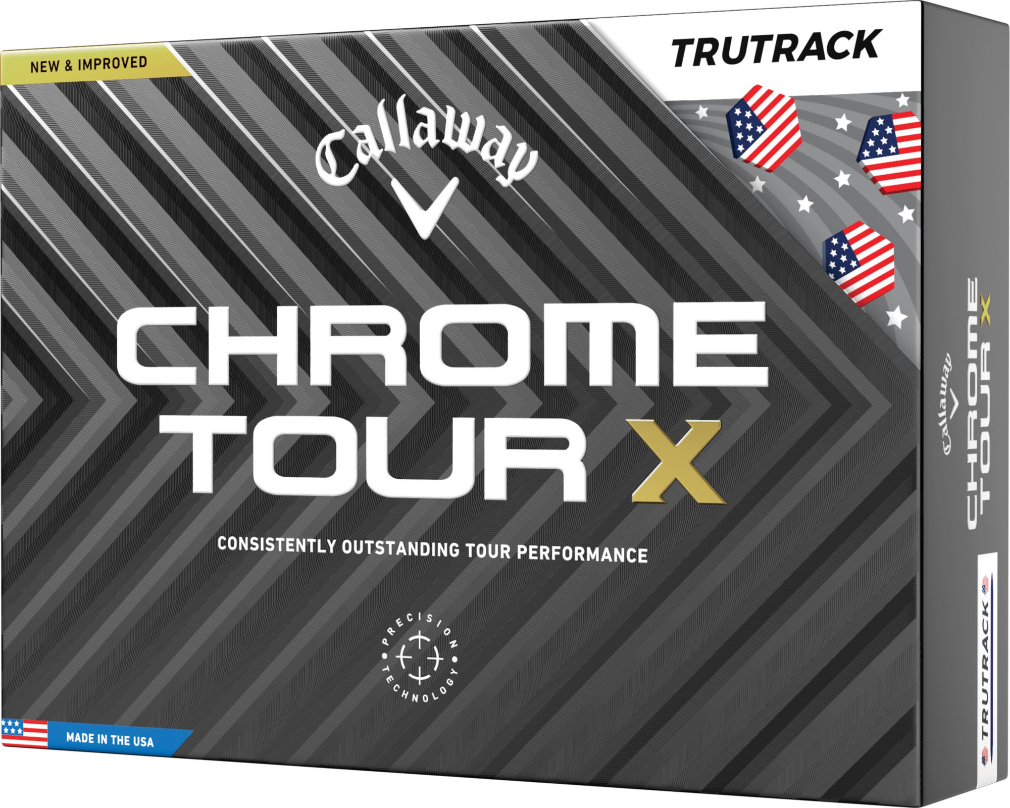 Callaway 2024 Chrome Tour X USA TruTrack Golf Balls, Men's
