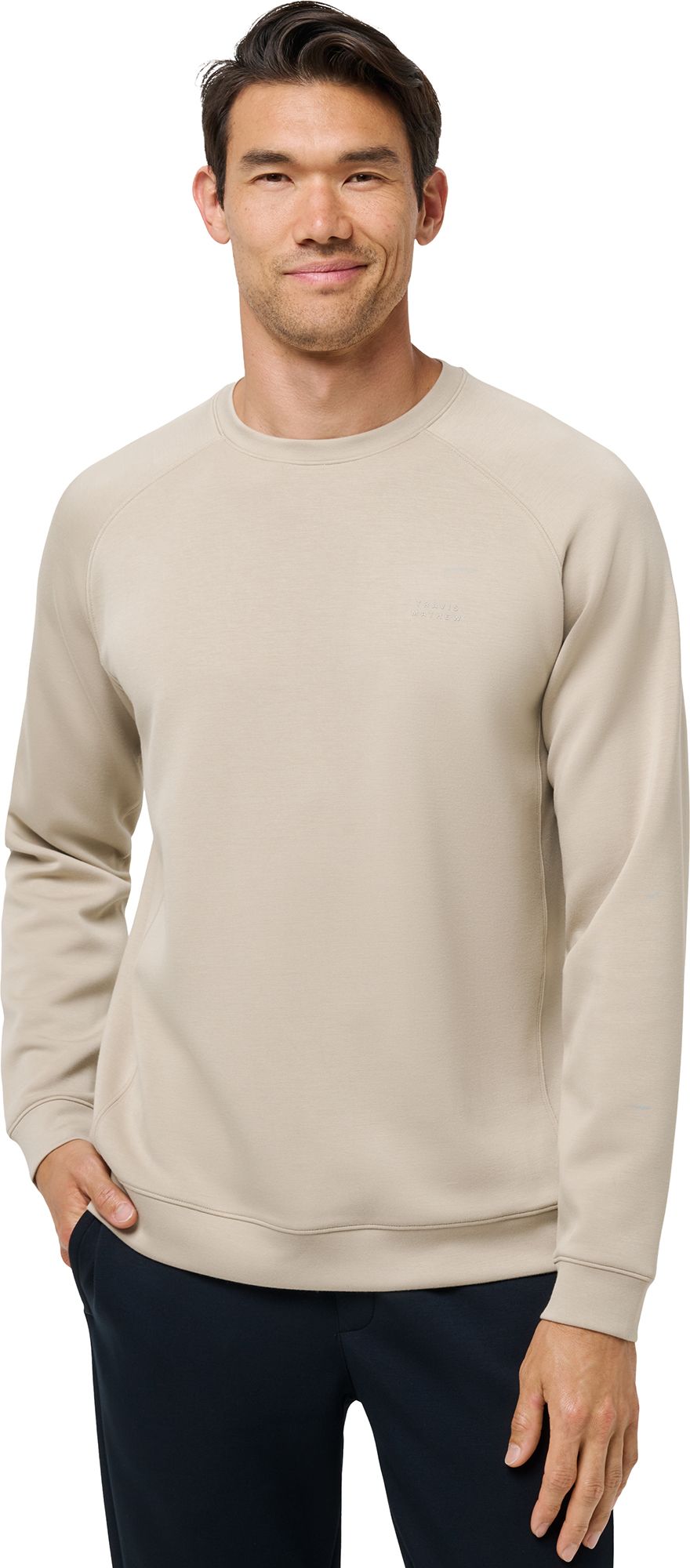 TravisMathew Men's Fibercloud Crewneck Golf Sweatshirt