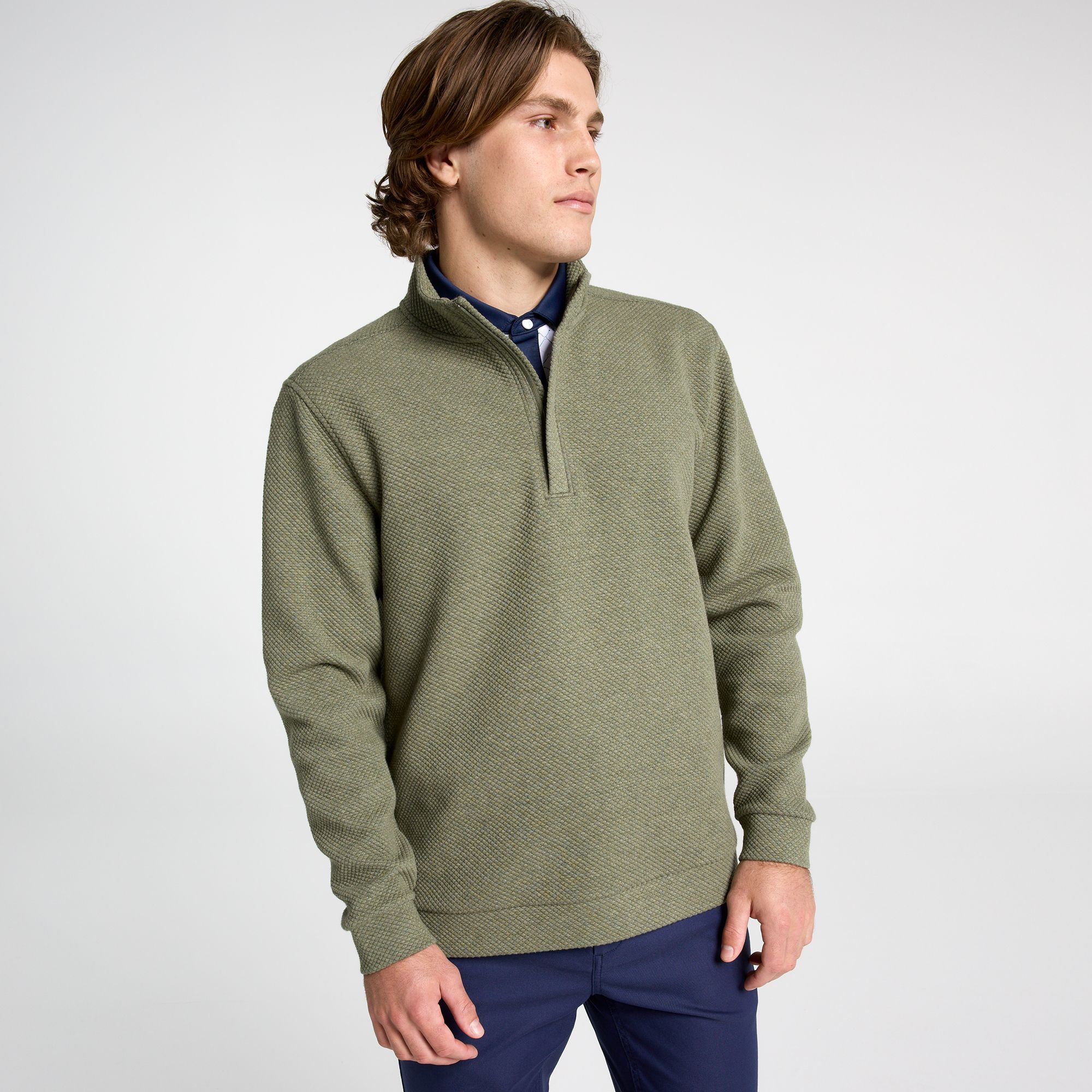 Walter Hagen Men's Clubhouse Textured 1/4 Zip Golf Pullover