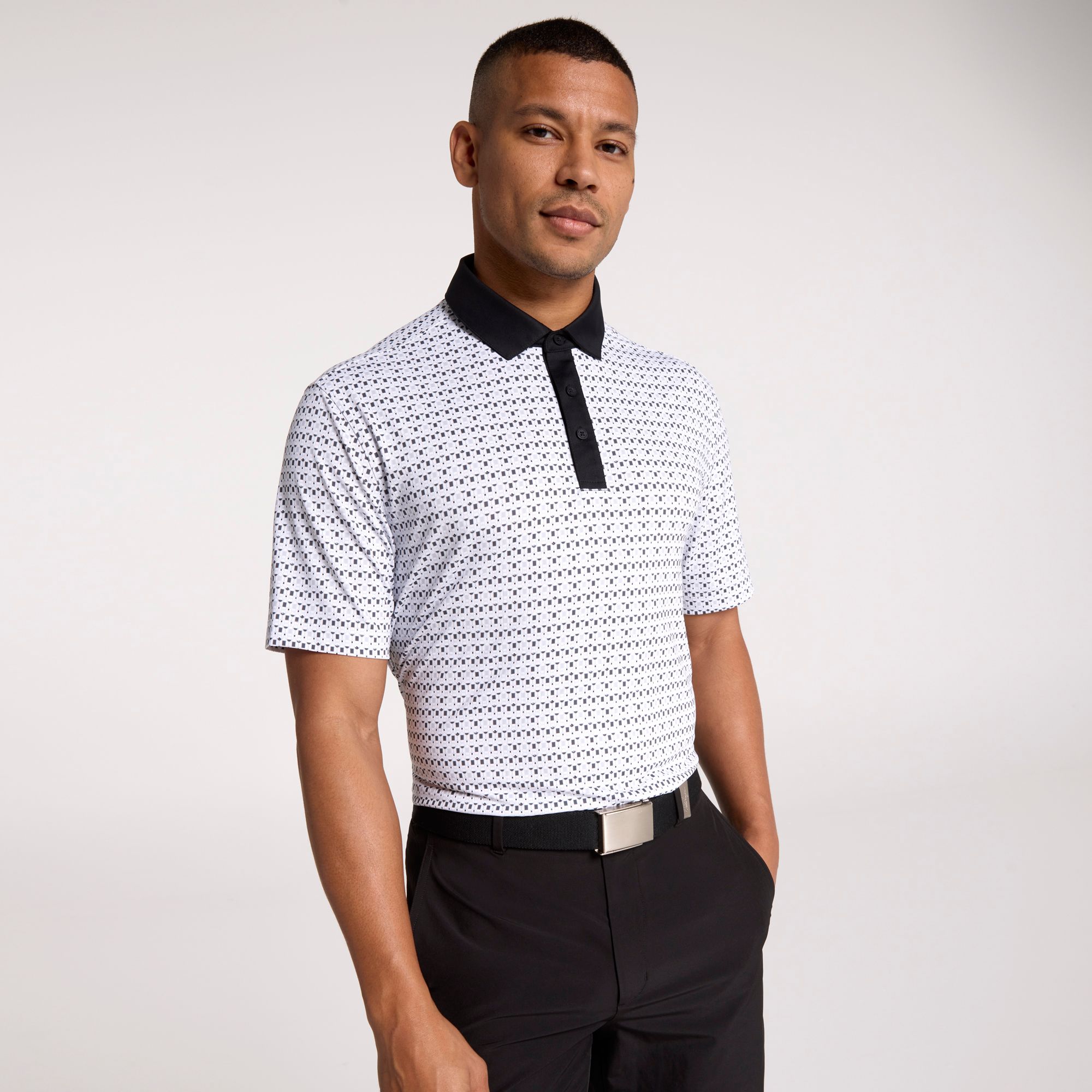 Walter Hagen Men's Performance 11 Novelty Print Golf Polo
