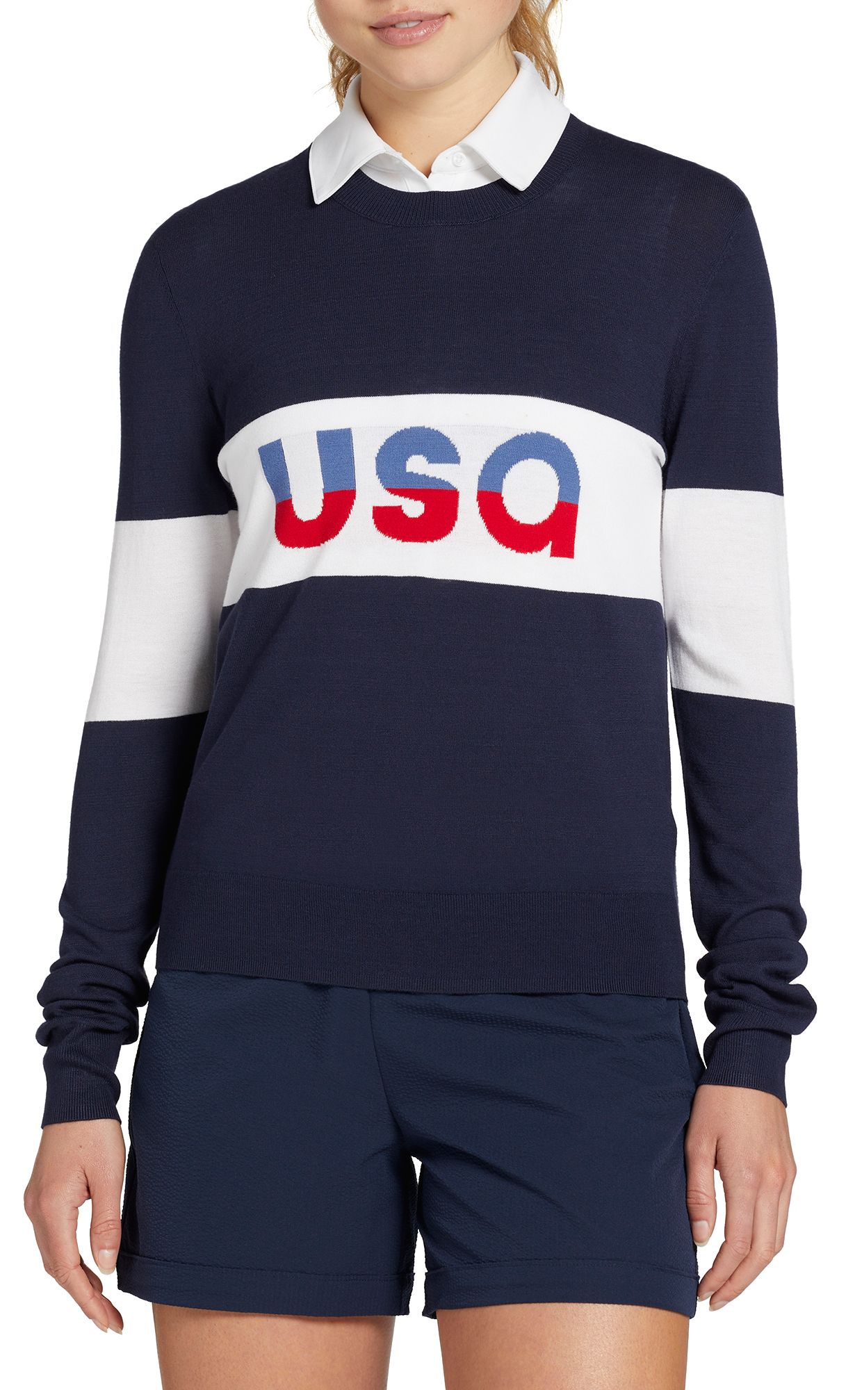 Walter Hagen Women's Lightweight Crew Golf Sweater