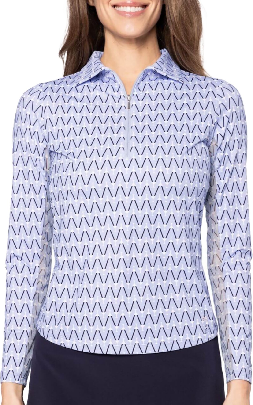 Golftini Women's Nauti & Nice Long Sleeve Cool Girl Golf Polo