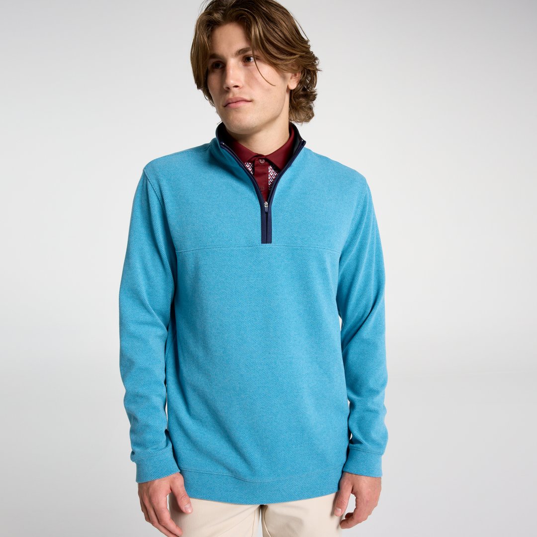 Walter Hagen Men's Performance 11  Twill 1/4 Zip Golf Pullover