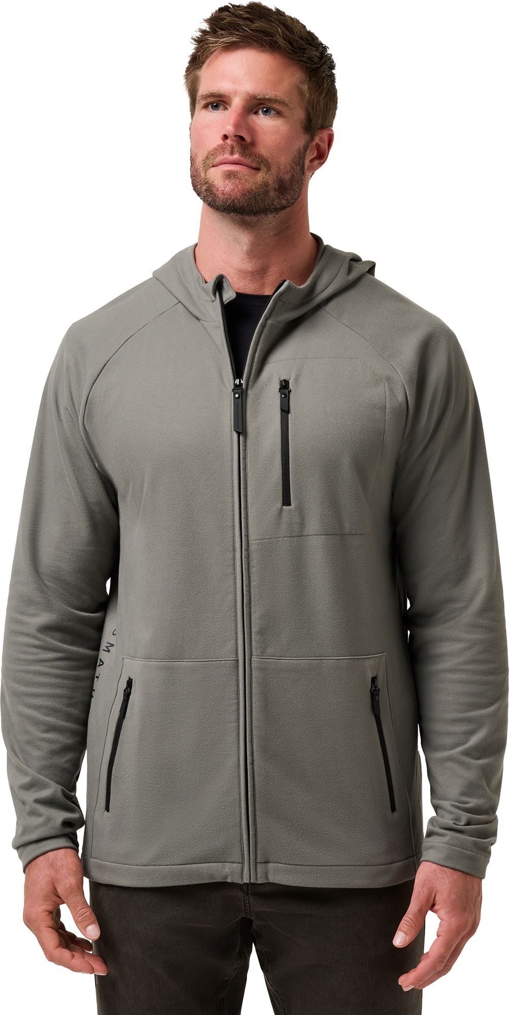 TravisMathew Men's Quest Polar Full Zip Jacket, XXL, Dark Olive Green