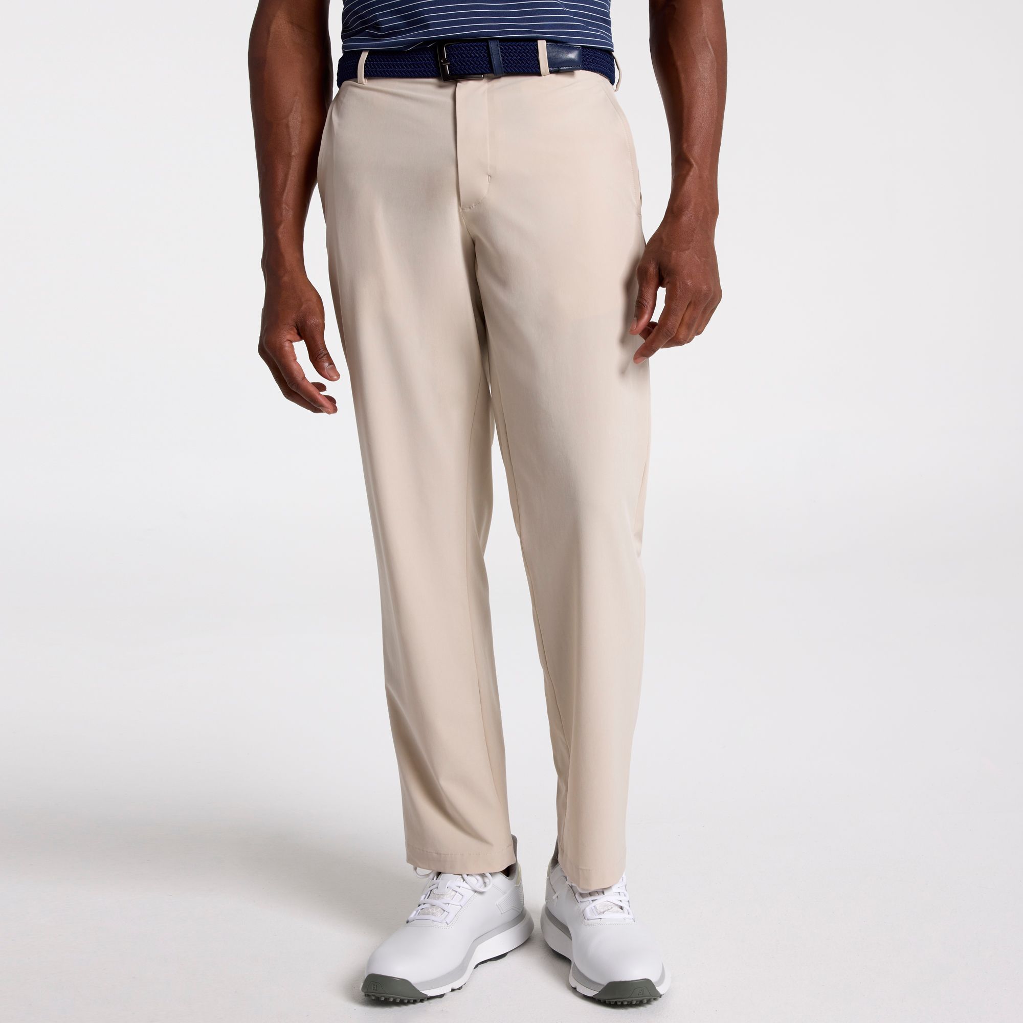 Walter Hagen Men's Performance 11 Slash Pocket Performance Golf Pants, Size 32, Light Khaki Tan