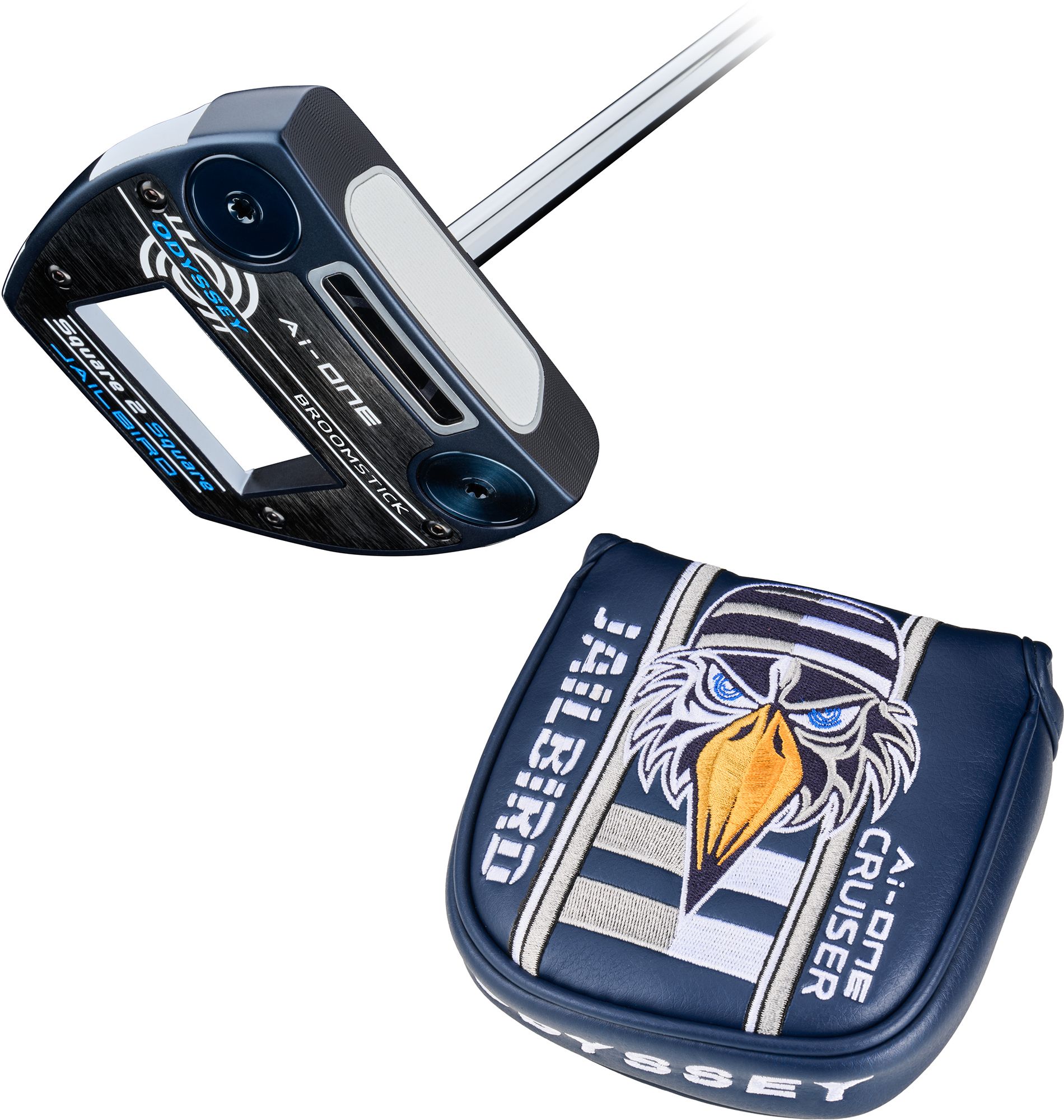 Odyssey Ai-One Square 2 Square Cruiser Jailbird Broomstick Putter