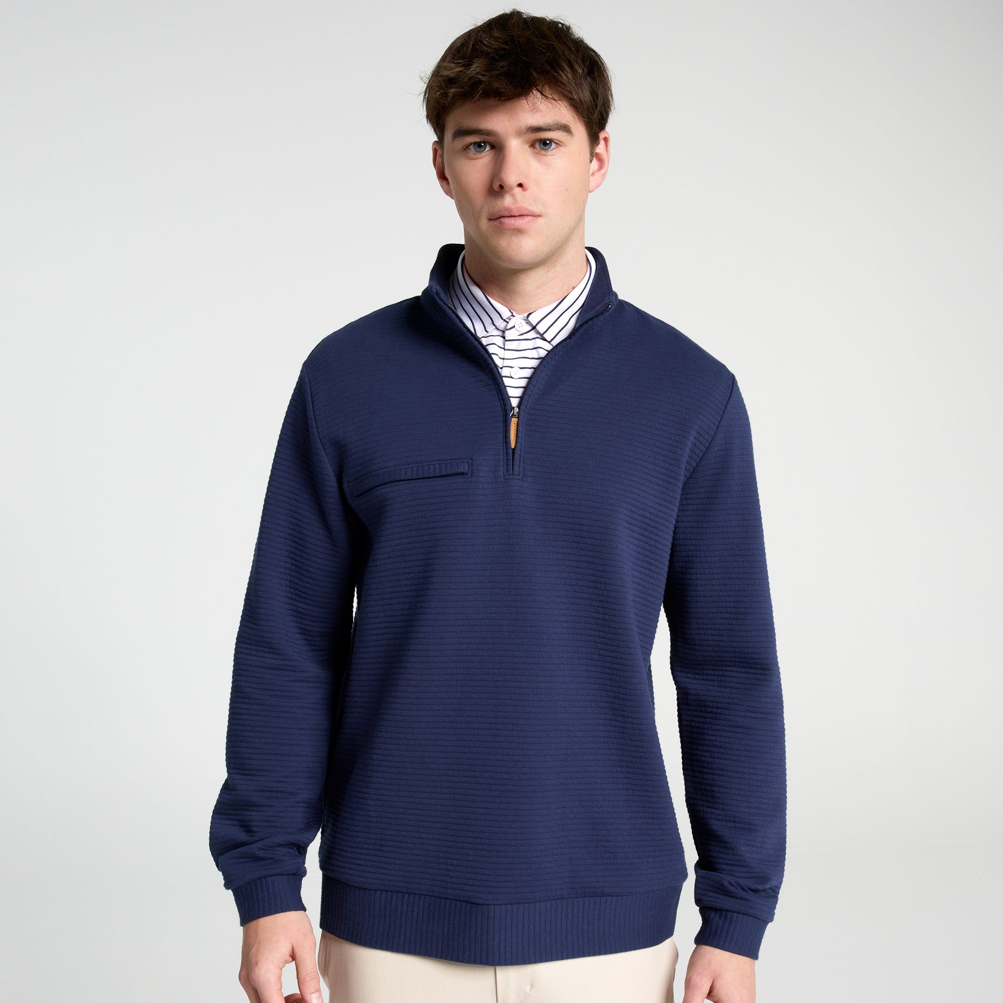 Walter Hagen Men's Clubhouse Textured Golf 1/4 Zip