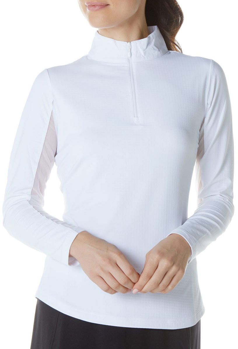 IBKUL Women's Solid Long Sleeve Golf Top