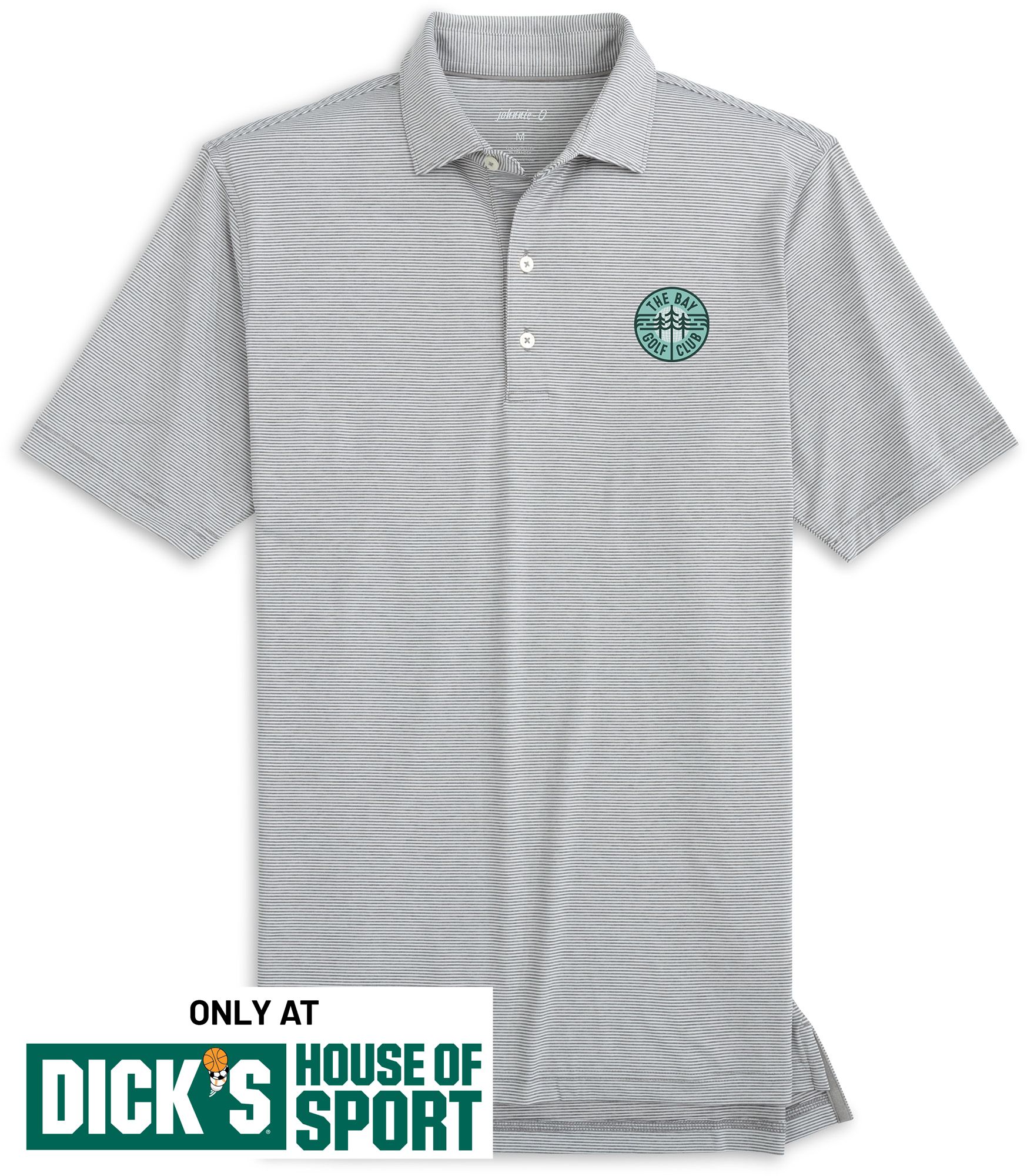 Johnnie-O Men's TGL The Bay Golf Club Grey Lyndonn Polo