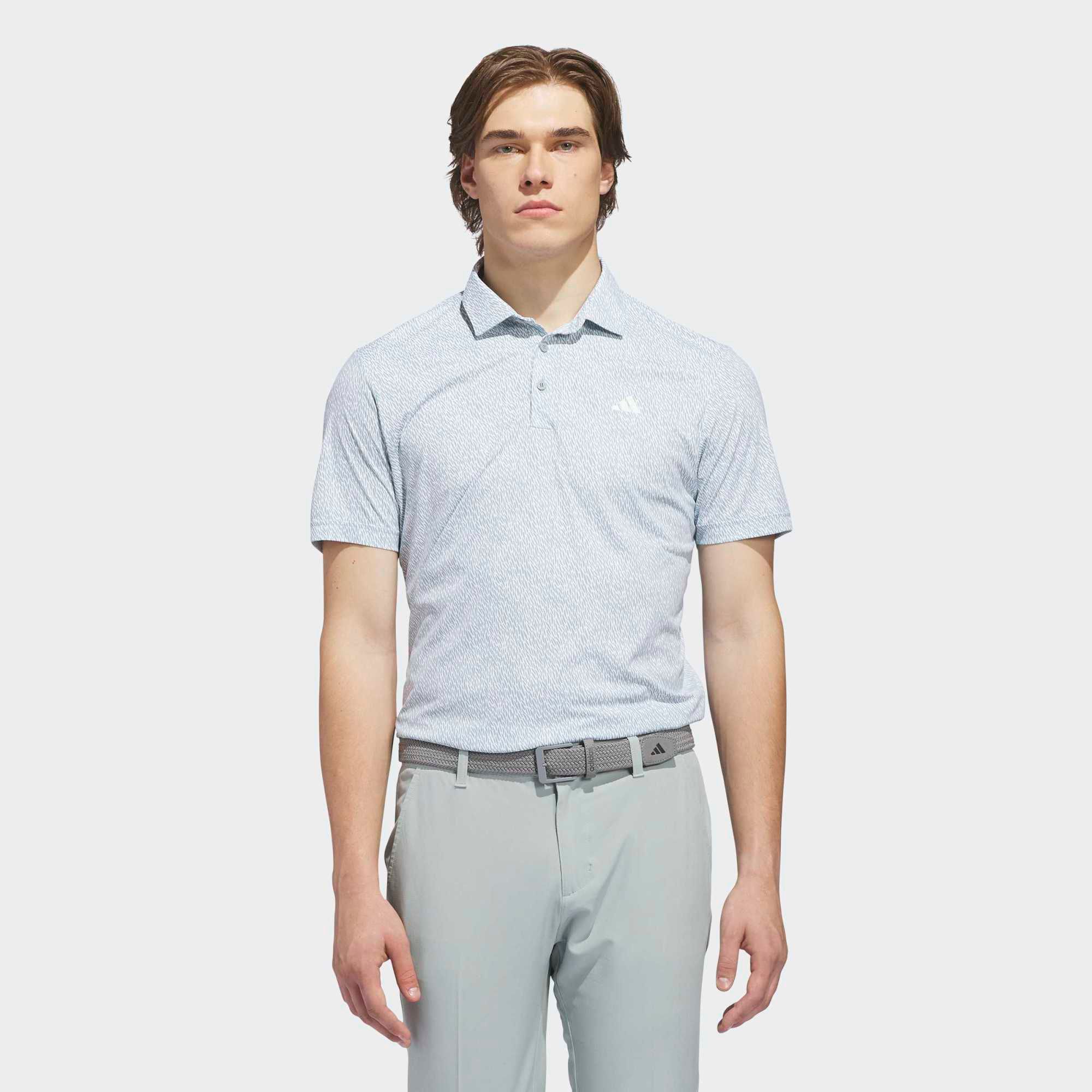 adidas Men's Ultimate365 Feather Print Golf Polo