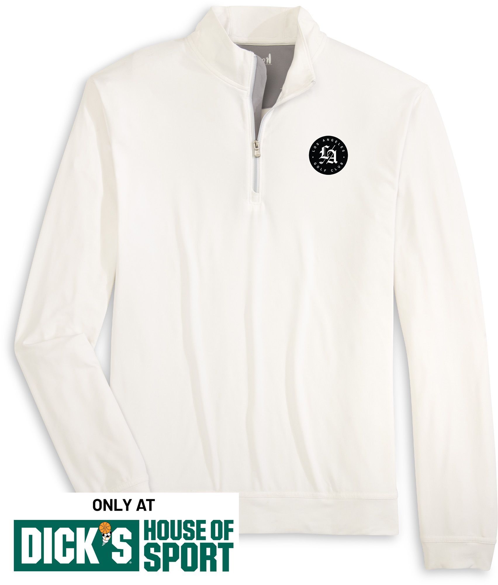 Johnnie-O Men's TGL Los Angeles Golf Club White Motion 1/4 Zip Pullover