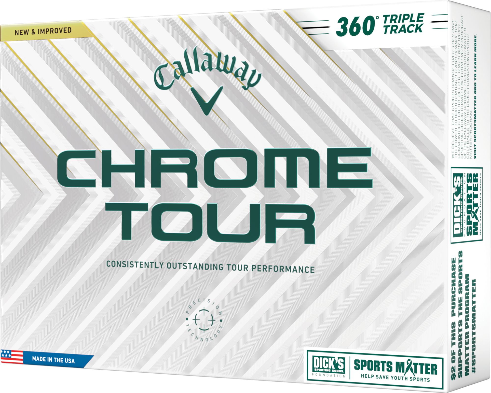 Callaway 2024 Chrome Tour Triple Track 360 Sports Matter Golf Balls