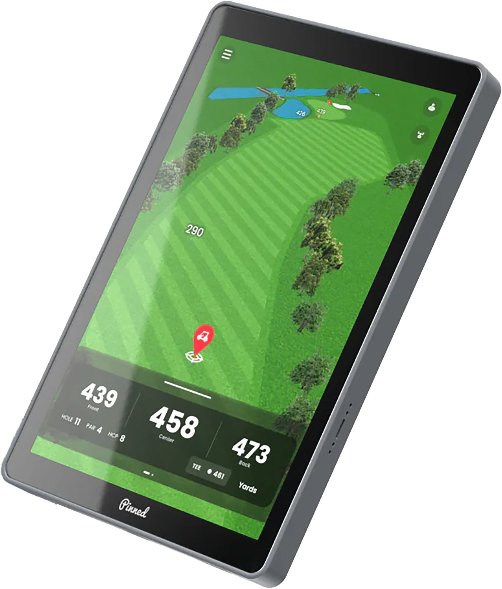 Pinned Golf Caddie GPS Golf Tablet