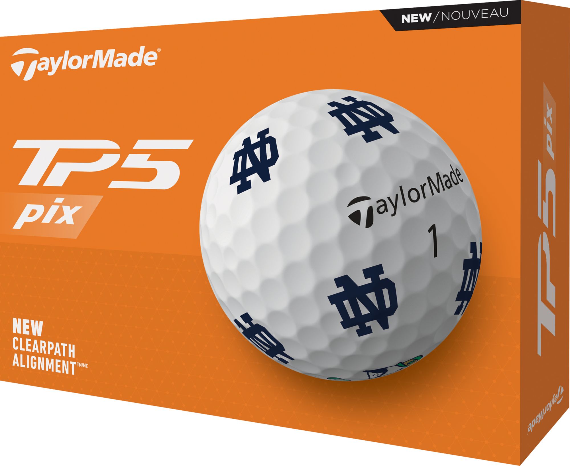 TaylorMade 2024 TP5 pix 3.0 Notre Dame Golf Balls