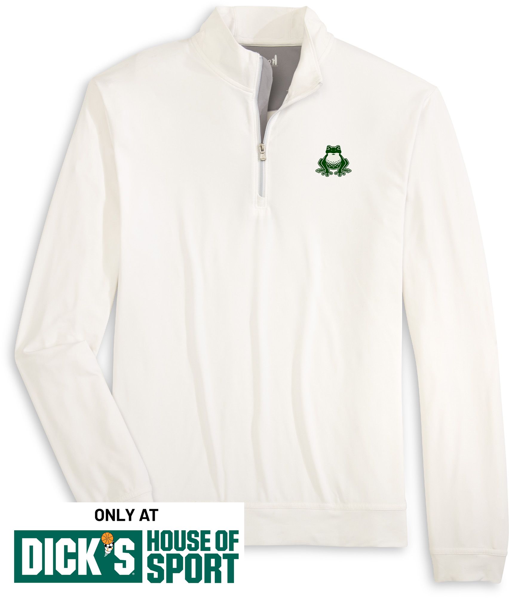 Johnnie-O Men's TGL Boston Common Golf White Motion 1/4 Zip Pullover