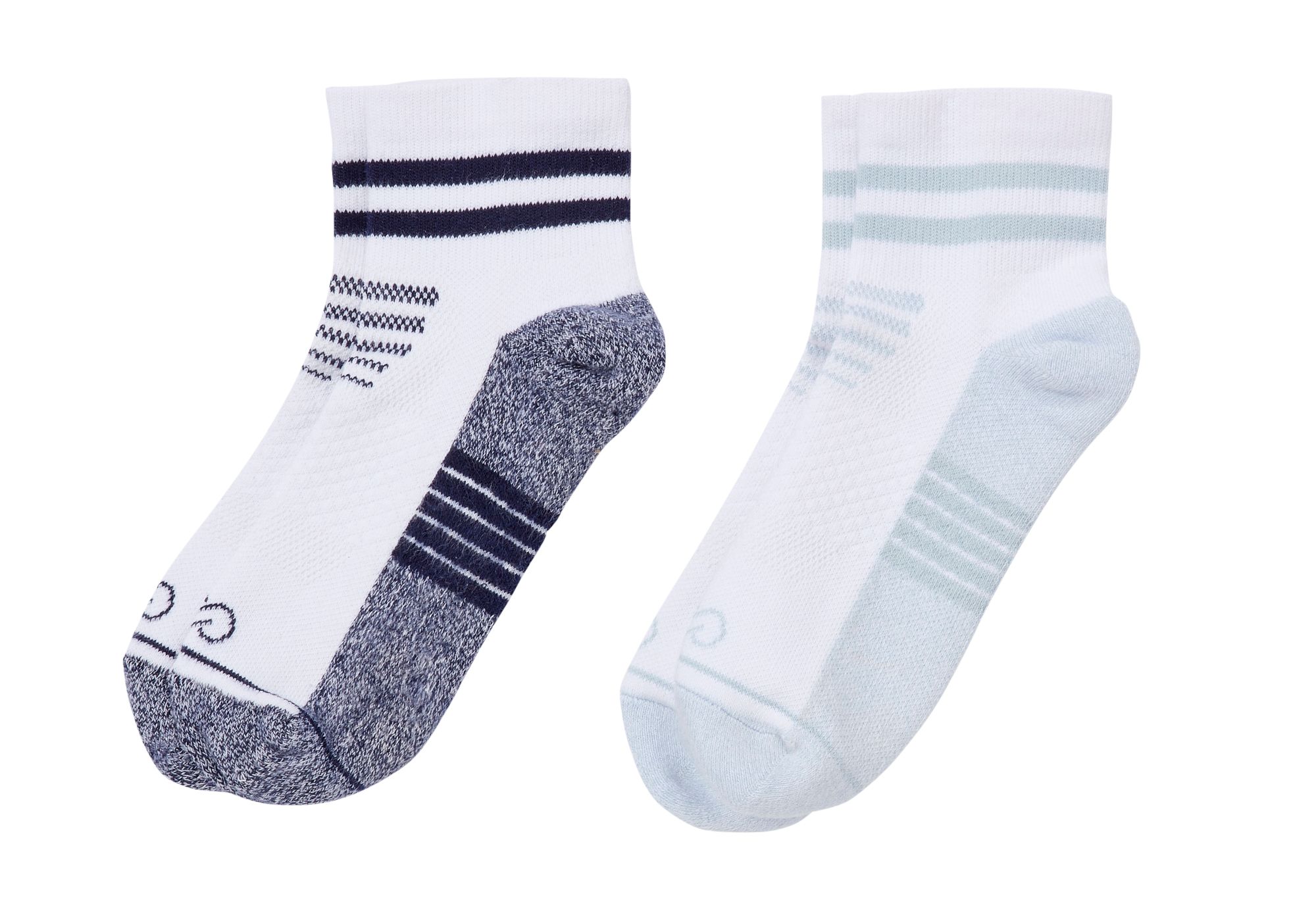 CALIA Women's Golf Quarter Crew Sock 2-Pack