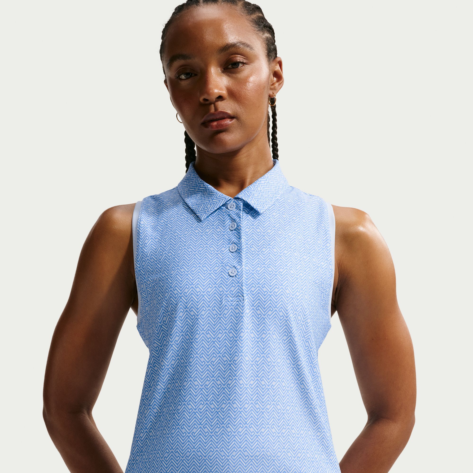 Nike Women's Victory Dri-FIT Sleeveless Printed Golf Polo