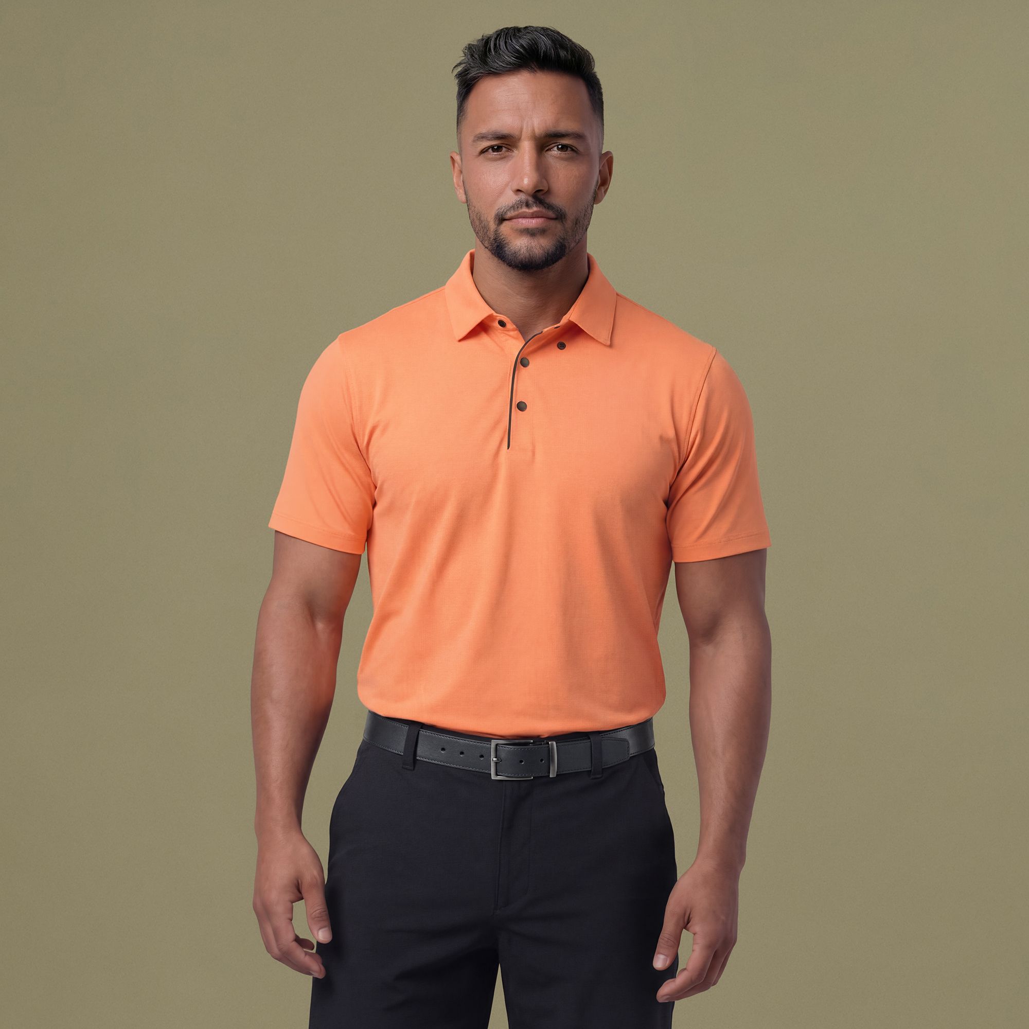 VRST Men's Golf Performance Bonded Polo