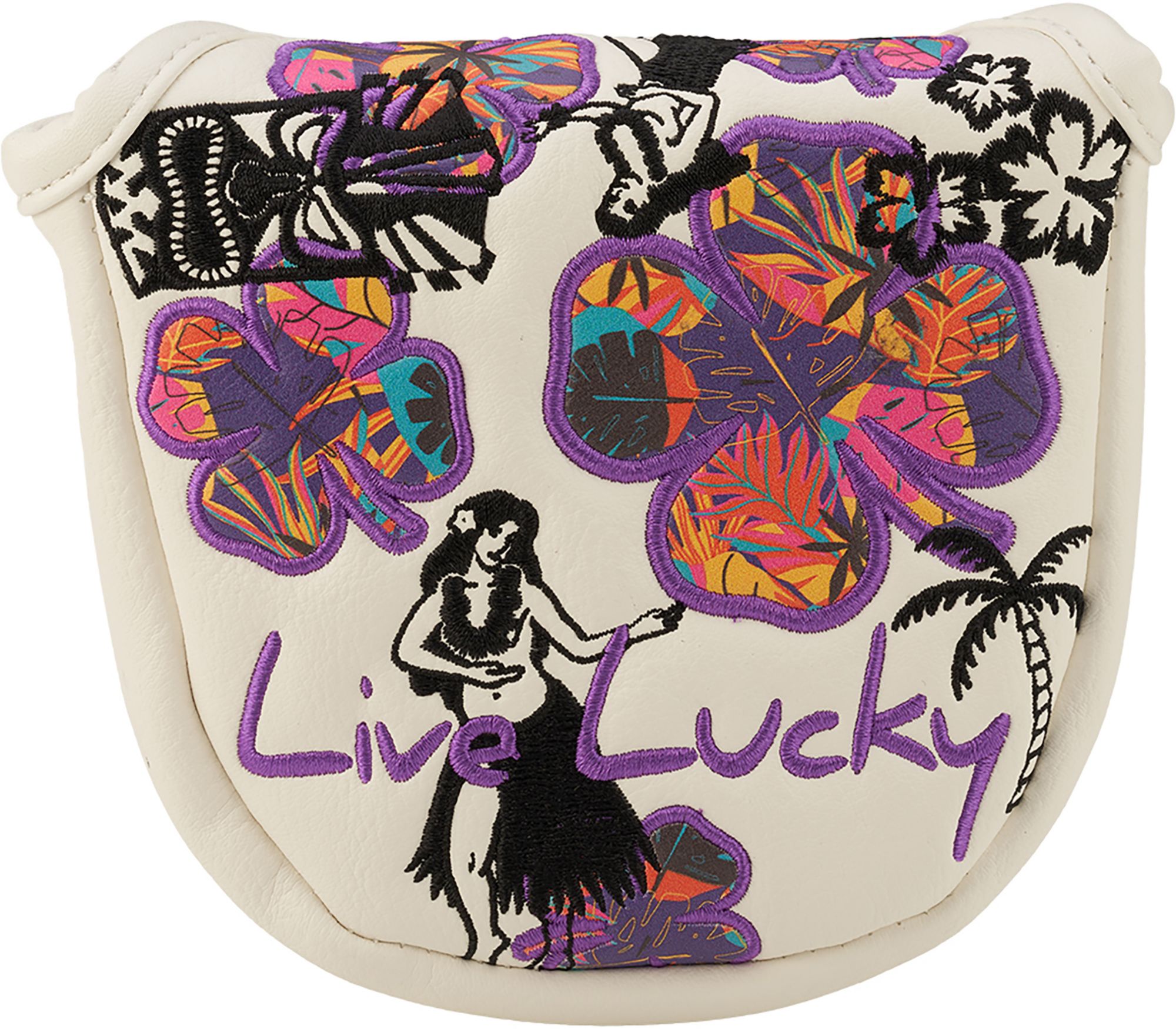 CMC Design Live Lucky Purple Hula Mallet Putter Headcover