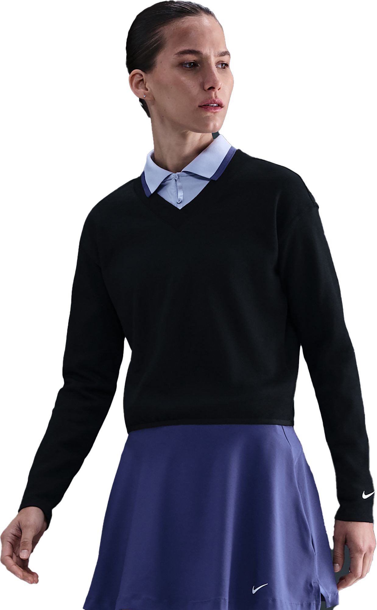 Nike Women's Long Sleeve V-Neck Golf Sweater