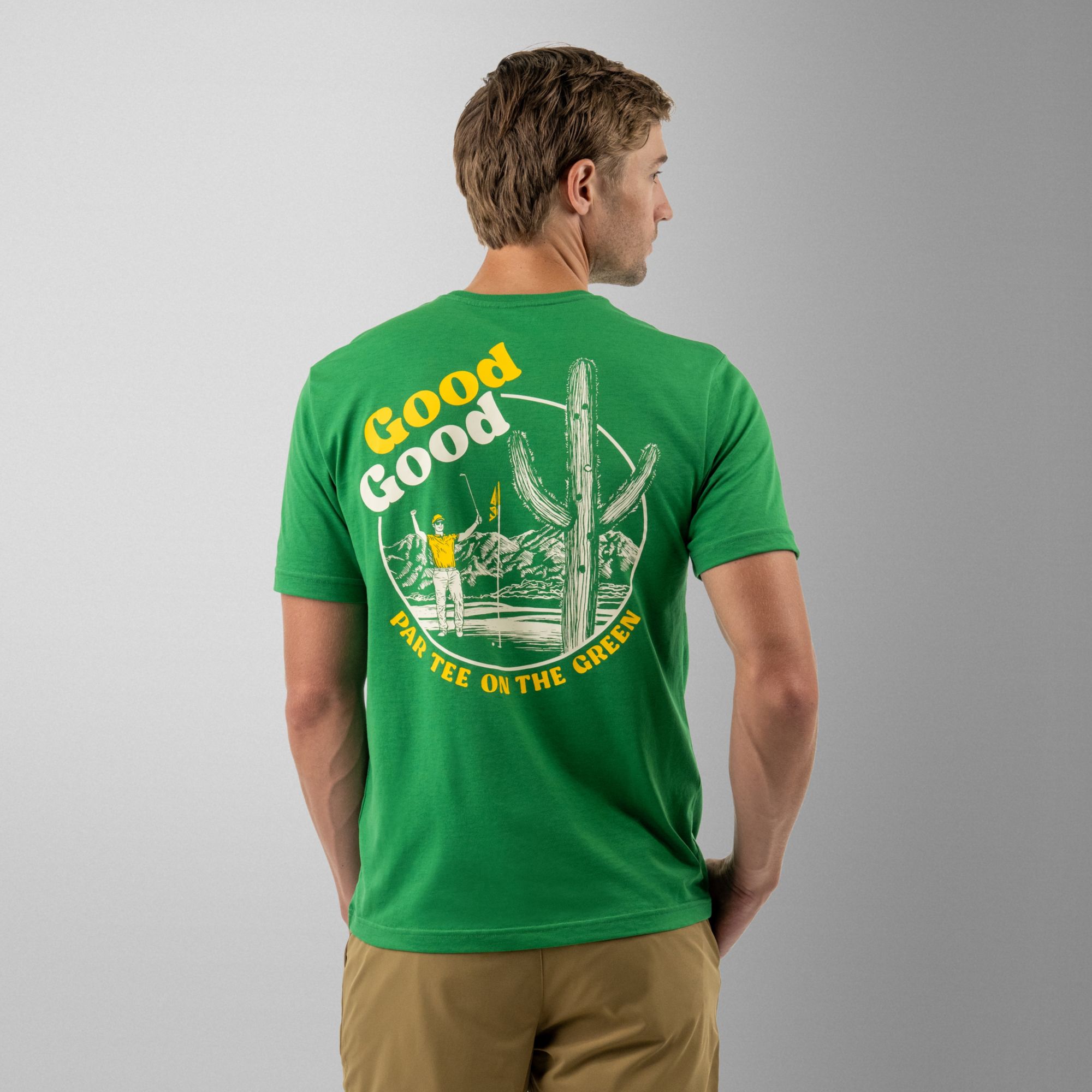 Good Good Golf Men's Par Tee On The Green Golf T-Shirt