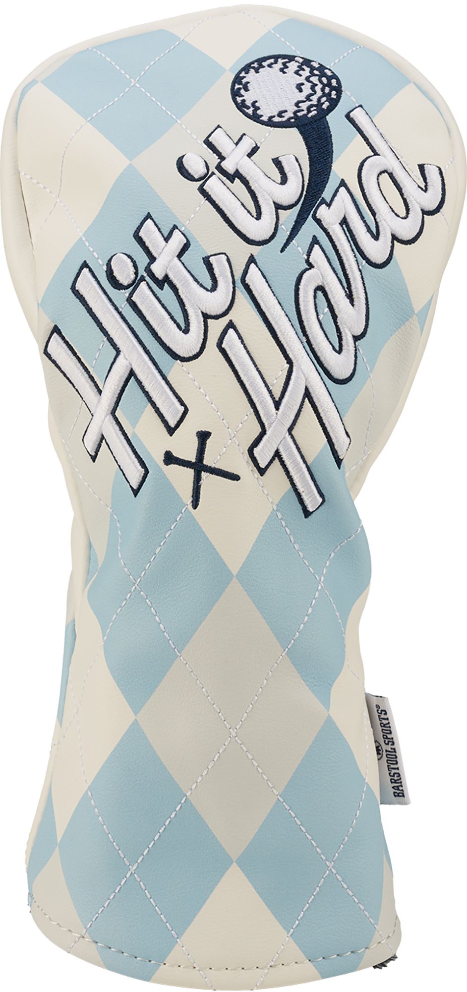 Barstool Sports Hit It Hard Blue Argyle Fairway Wood Headcover