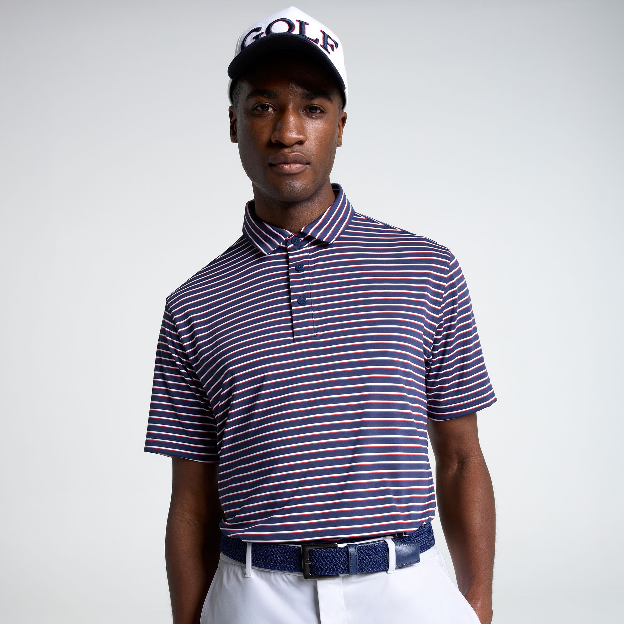 Walter Hagen Men's Performance 11 Classic Tri-Stripe Golf Polo