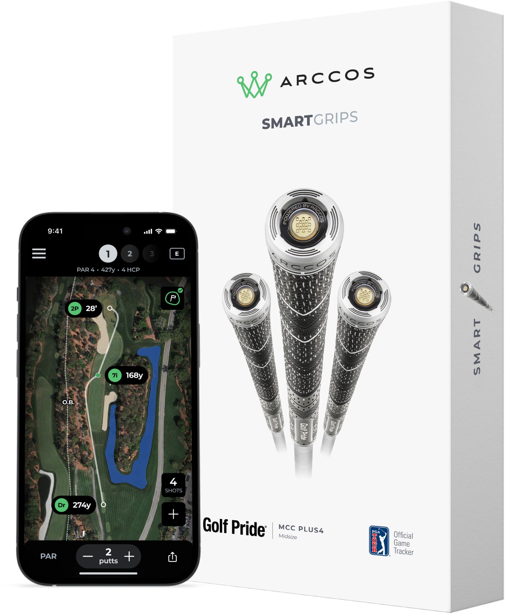 Arccos x Golf Pride MCC Plus4 Smart Grips Swing Grips