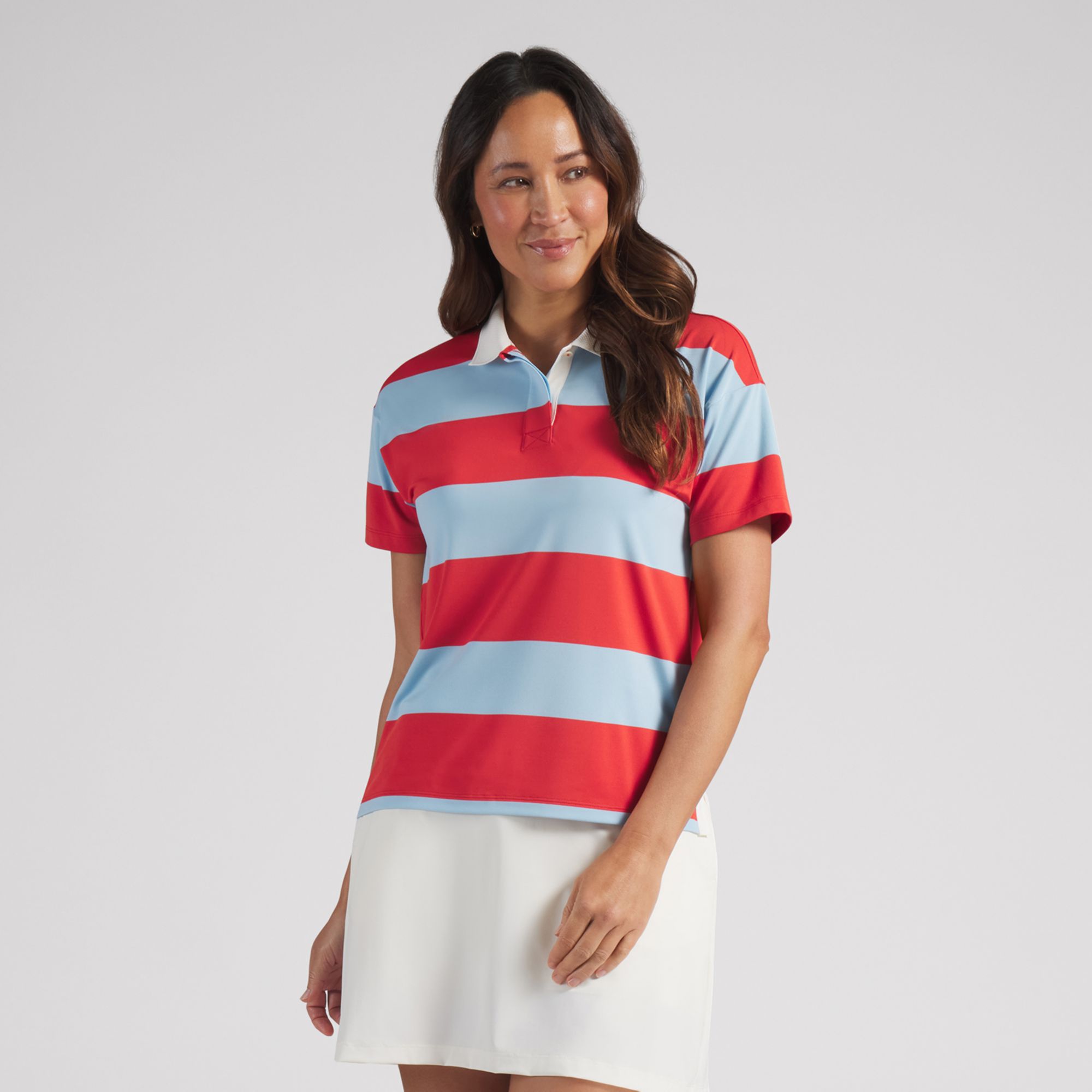 PUMA Women's CLOUDSPUN Rugby Short Sleeve Golf Polo