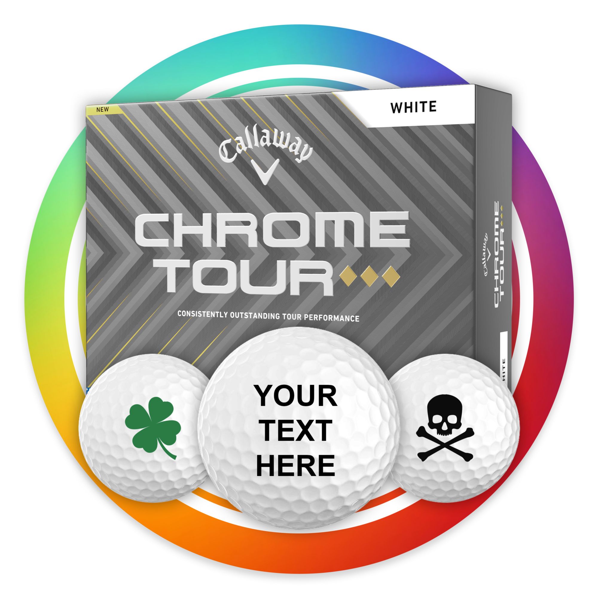 Callaway 2024 Chrome Tour Triple Diamond Personalized Golf Balls