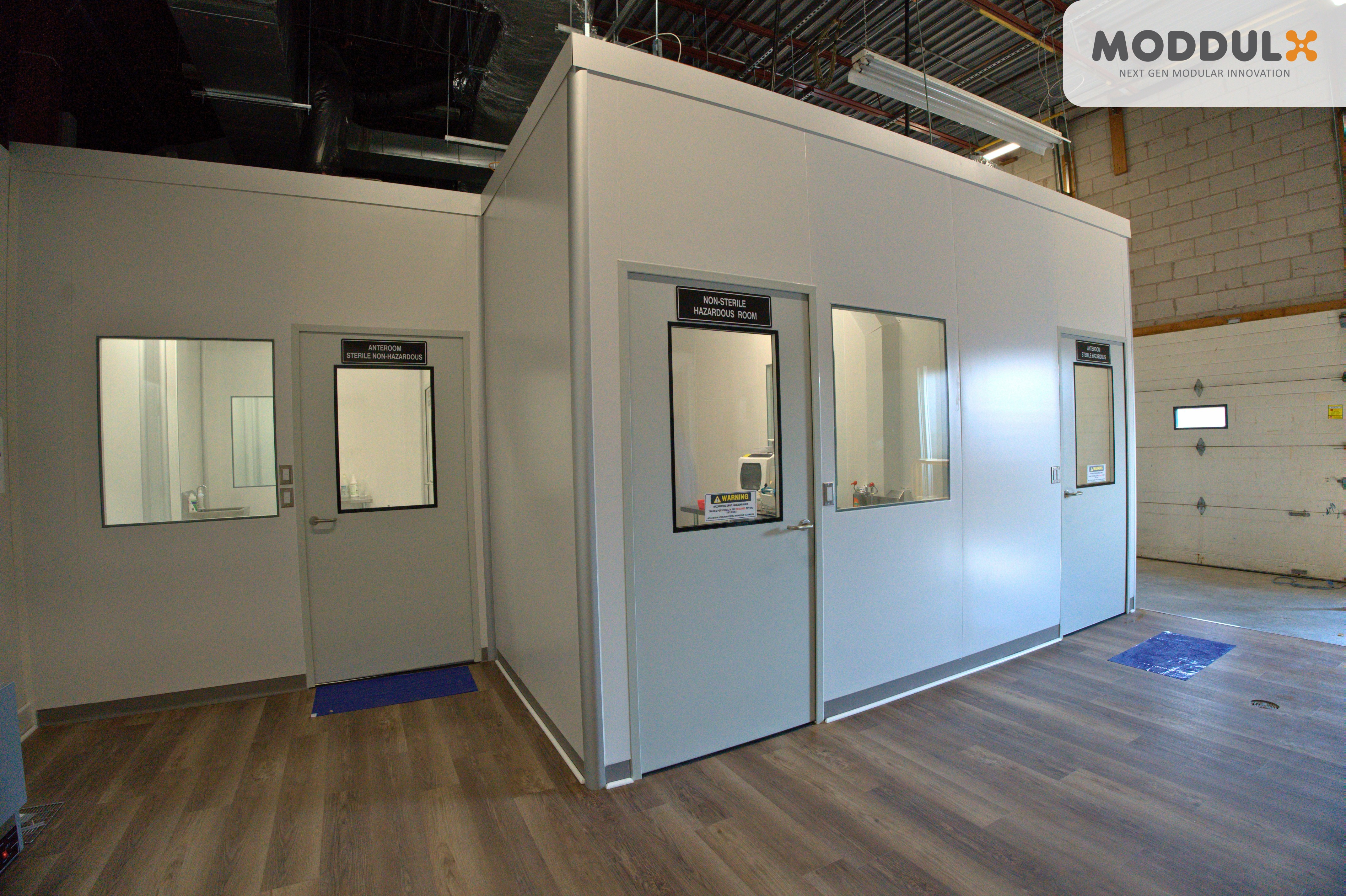 prefabricated modular cleanroom wall panel assembly factory Windsor Ontario direct manufacturer
