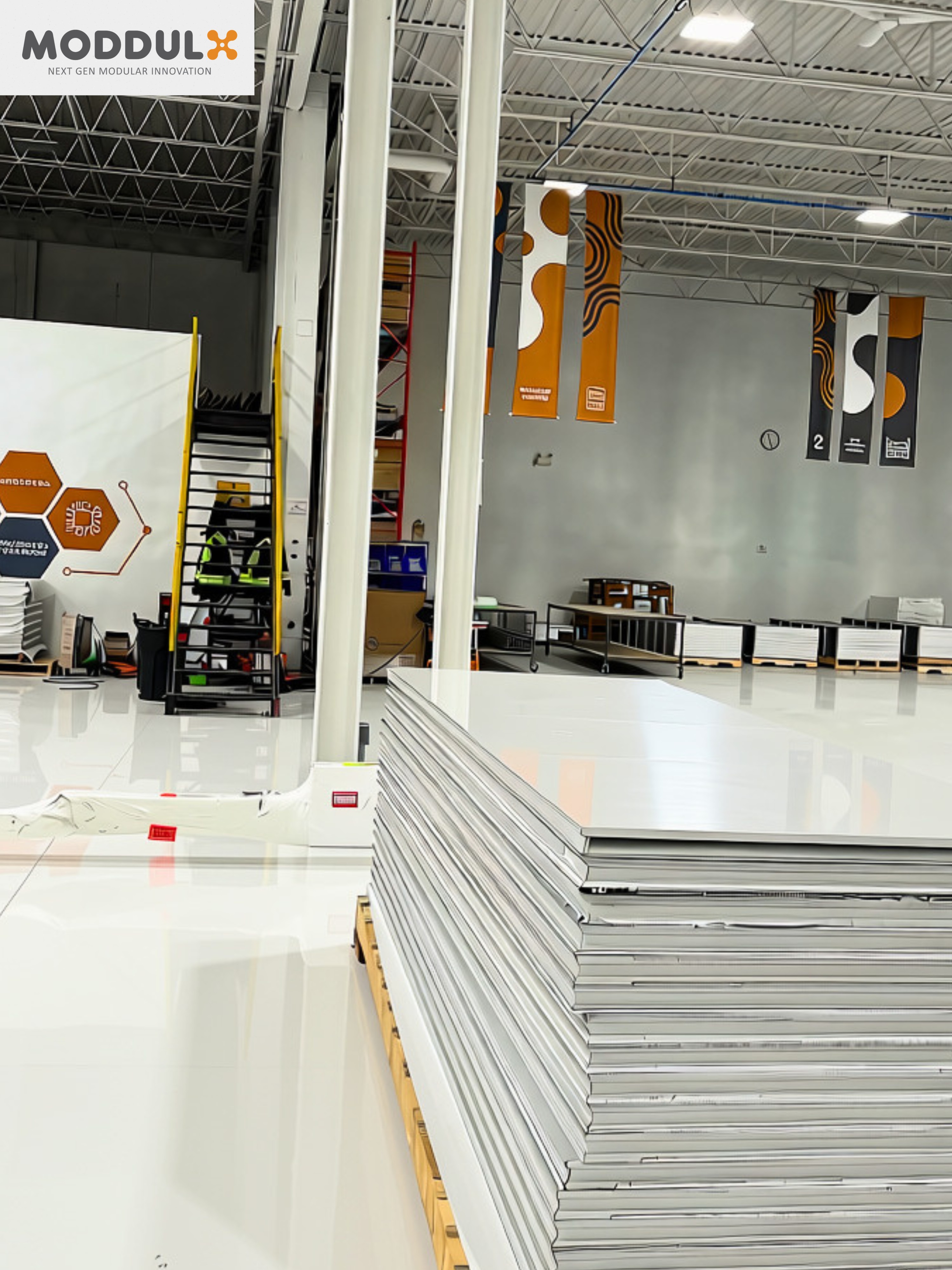 Moddulx panel fabrication floor and quality inspection station