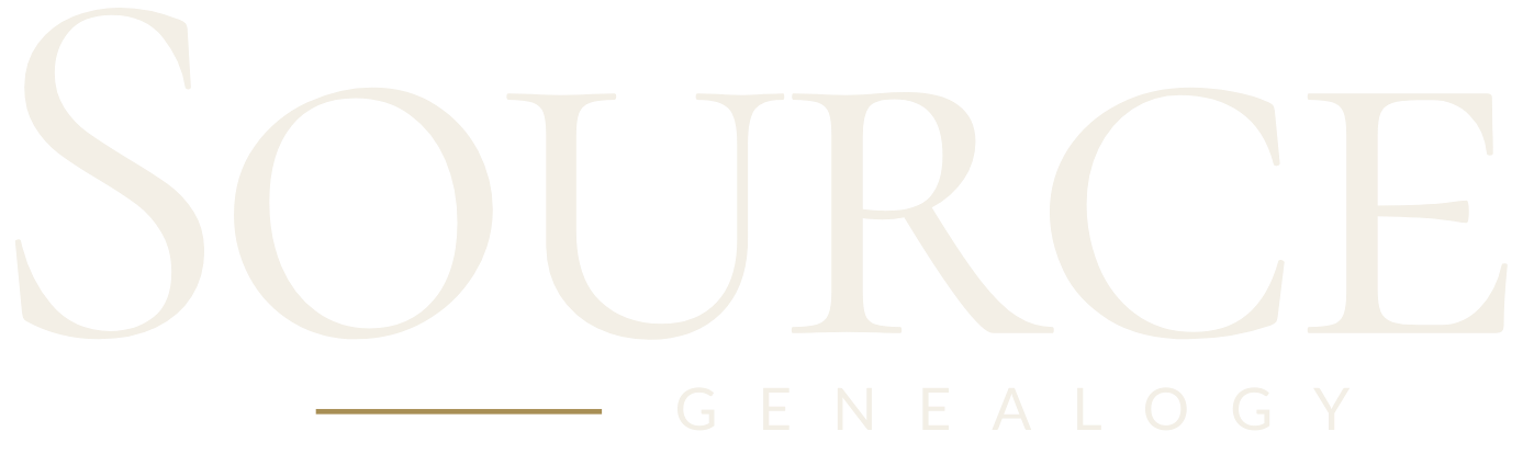 Source Genealogy Logo Inverted