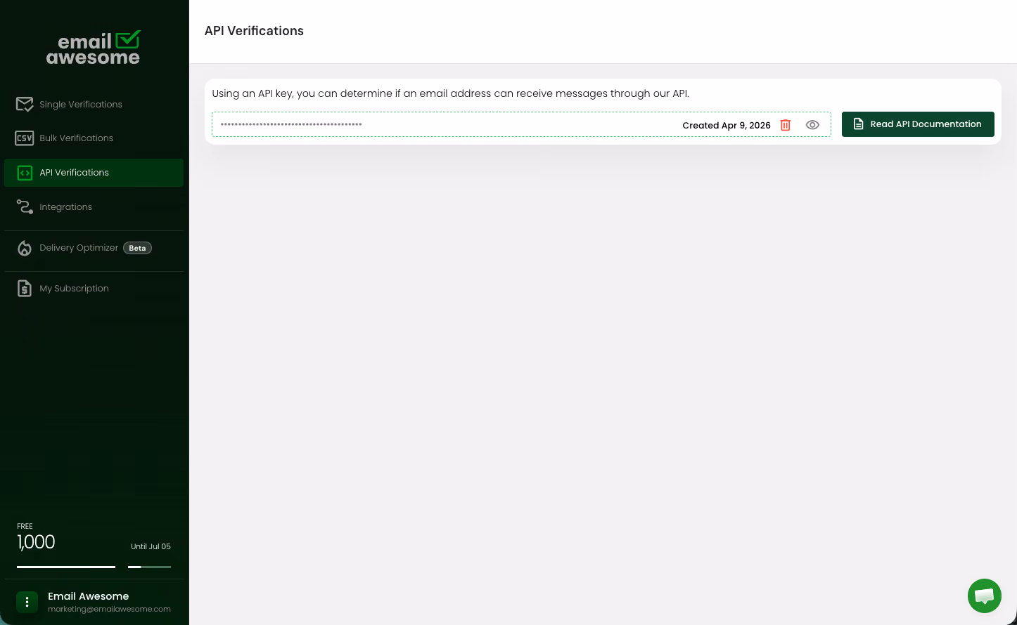 Async API Verification