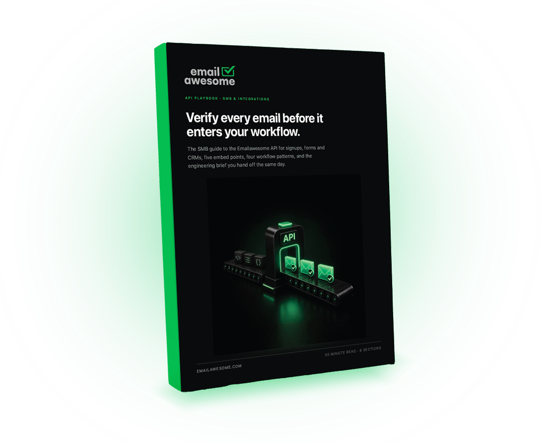 Add email validation wherever data enters your system