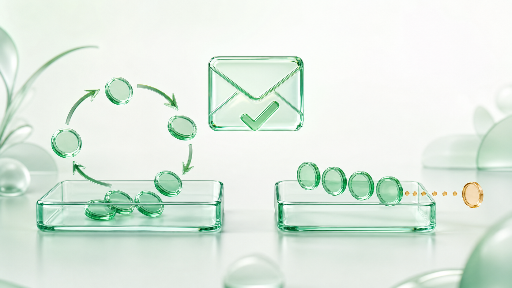 Recurring email verification credits compared with a finite one-time trial