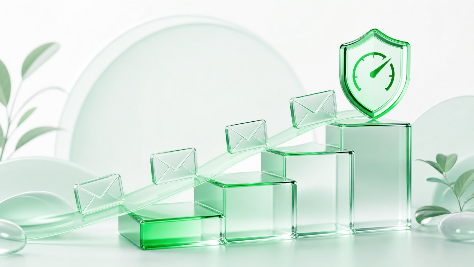 Cold email volume increasing gradually within a safe sending limit