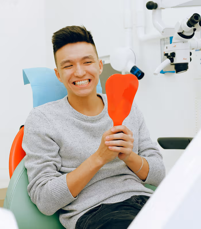 Smiling patient at Pries Dental Care