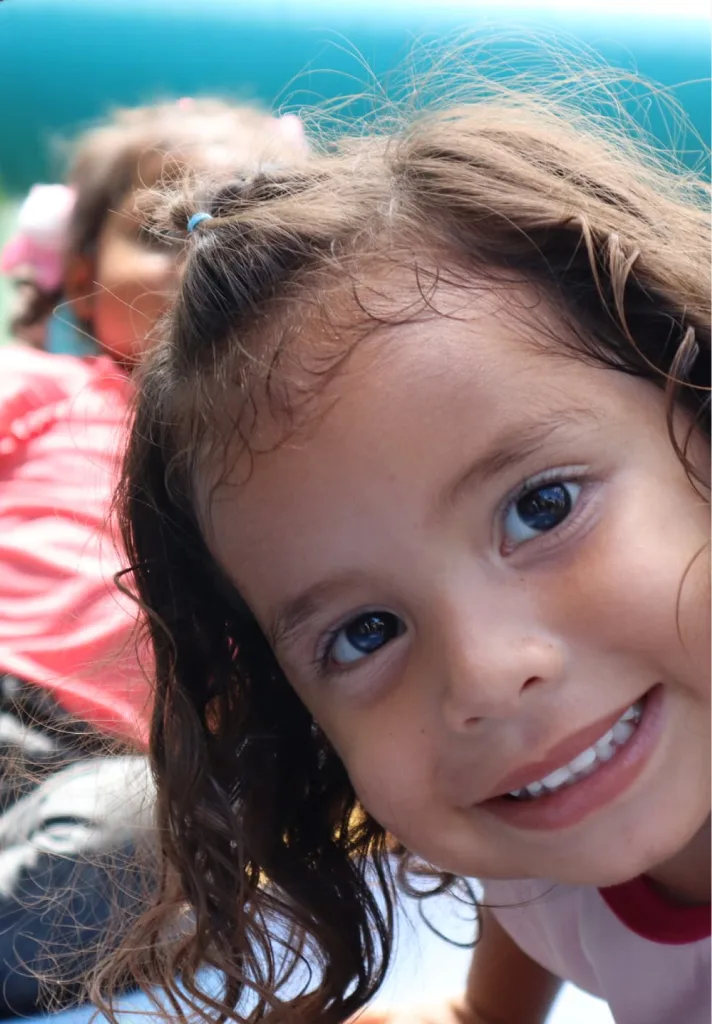 A smiling girl at one of our centers in Venezuela