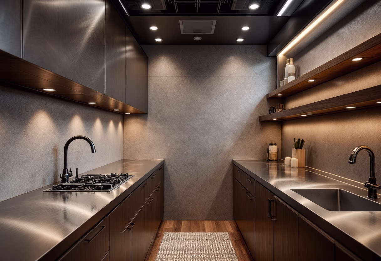 construction of the food truck interior